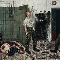 Execution, 260 x 480 cm, oil on canvas