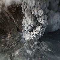 Mount Merapi (Indonesia), November 2010. This is a satellite image showing the erupton and lava flow. Photo: DigitalGlobe.