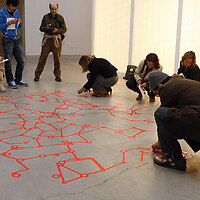 Red Fungus, collaborative installation, LABoral, Gijon by Luna Maurer
