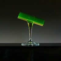 Atomic green by Anna Carlgren (uv-sensitive glass, uranium oxide is colouring agent)