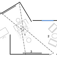 Fig. 13 The shared mediated space that emerges as two rooms are joined can also be represented as a spatial montage